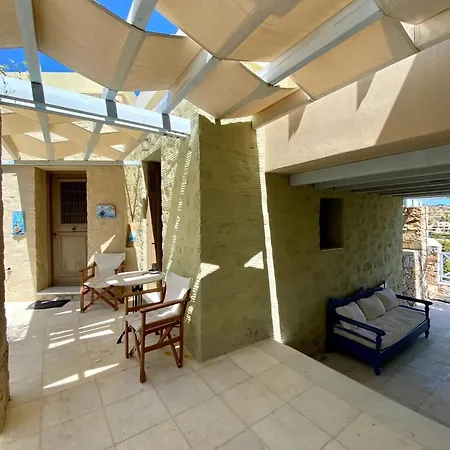 Tatil Evi Charming House With Sea View In Chrousa, Fenced Garden Chrousa