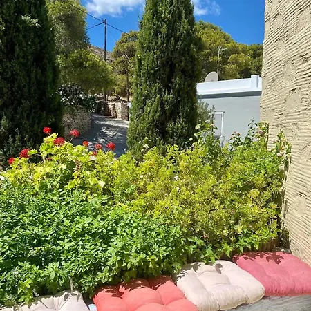 Tatil Evi Charming House With Sea View In Chrousa, Fenced Garden *