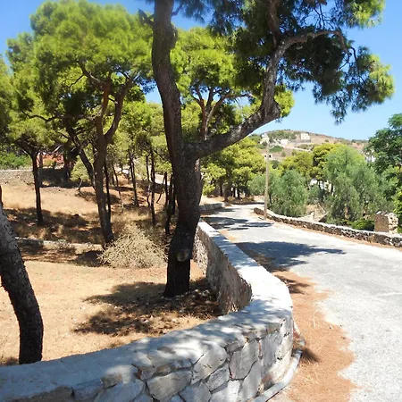 Charming House With Sea View In Chrousa, Fenced Garden