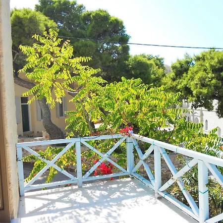 Charming House With Sea View In Chrousa, Fenced Garden