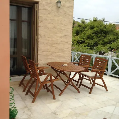 Charming House With Sea View In Chrousa, Fenced Garden Χρούσσα