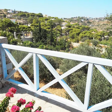 Charming House With Sea View In Chrousa, Fenced Garden