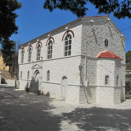 Charming House With Sea View In Chrousa, Fenced Garden *